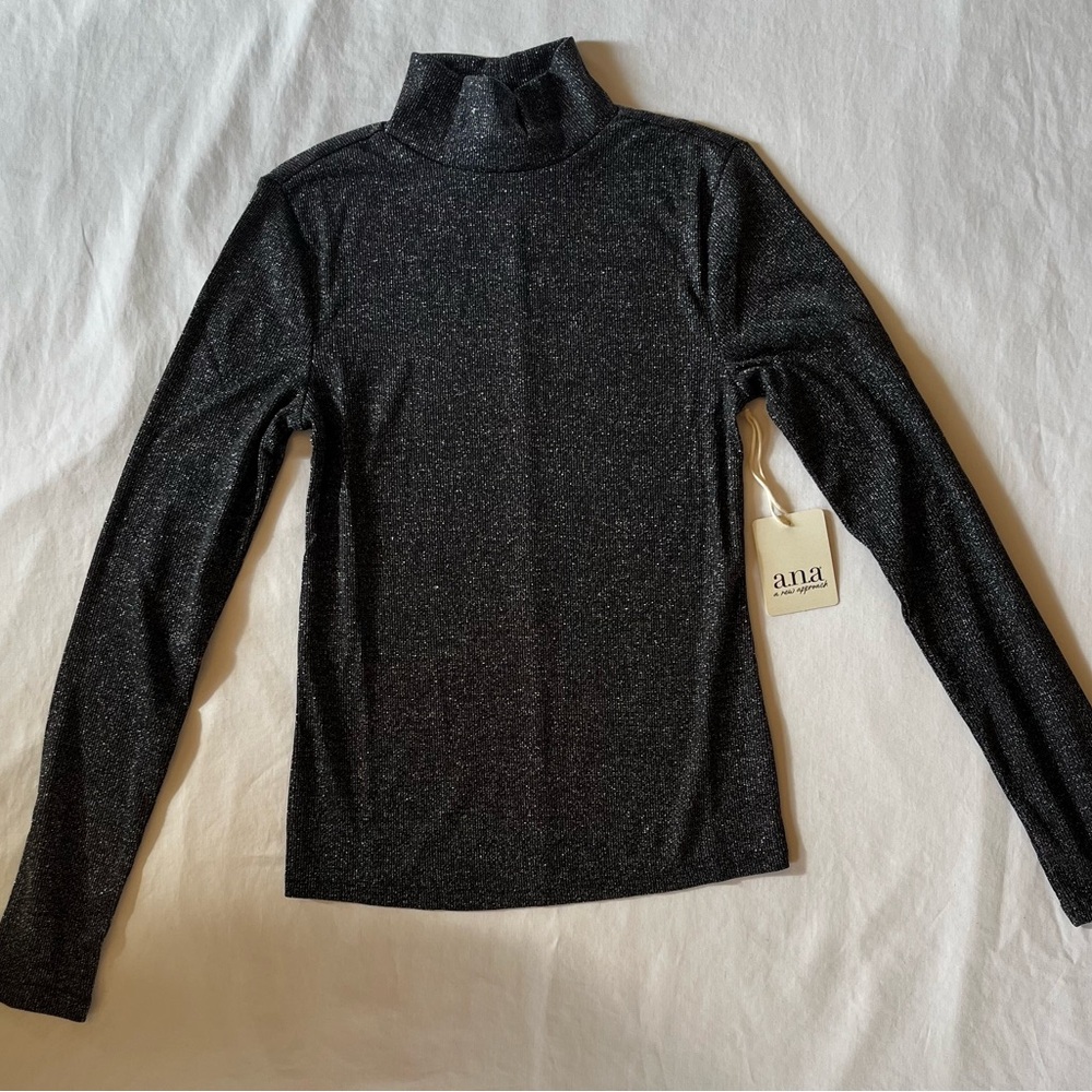 a.n.a Sparkling Gray Turtleneck